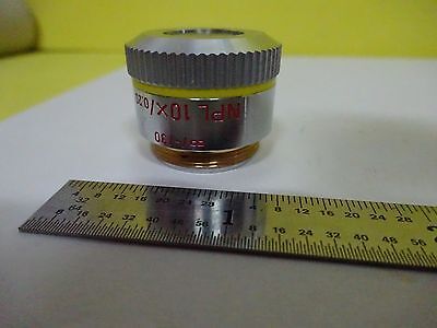 MICROSCOPE PART OBJECTIVE LEITZ GERMANY NPL 10X INFINITY OPTICS AS IS BIN#X1-58