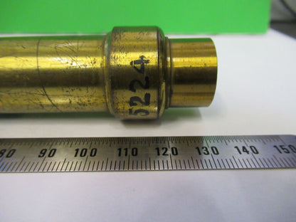 ANTIQUE BRASS TUBUS AND EYEPIECE ADAPTER MICROSCOPE PART AS PICTURED Z4-B-77