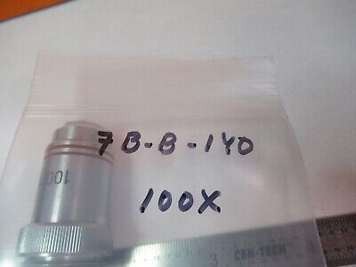 VINTAGE OBJECTIVE CBS 100X OPTICS MICROSCOPE PART AS PICTURED &7B-B-140