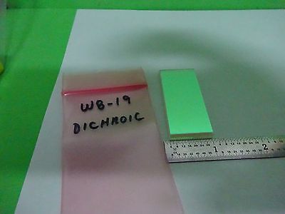 OPTICAL COATED FLAT DICHROIC MIRROR FILTER LASER OPTICS AS IS BIN#W8-19