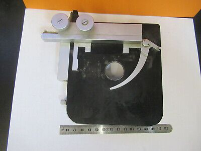 LEITZ WETZLAR GERMANY XY STAGE TABLE MICROSCOPE PART AS PICTURED &P9-A-36