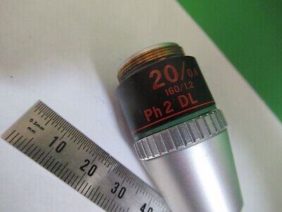 NIKON DL PHASE OBJECTIVE PH2 20X /160 MICROSCOPE PART AS PICTURED &Q9-A-127