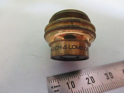 ANTIQUE BAUSCH LOMB BRASS OBJECTIVE LENS MICROSCOPE PART AS PICTURED Q9-A-48