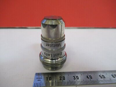 ANTIQUE LEITZ WETZLAR LENS + IRIS OBJECTIVE MICROSCOPE PART AS PICTURED &B3-B-13