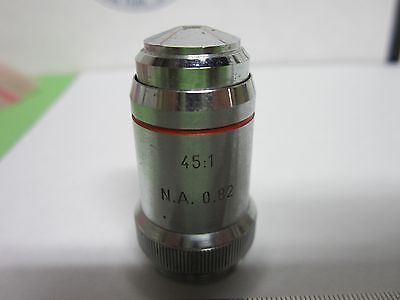 MICROSCOPE OBJECTIVE ROLYN GERMANY 45X OPTICS BIN#5K-H-5