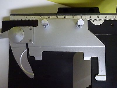 MICROSCOPE PART STAGE SPECIMEN TABLE MICROMETER NIKON JAPAN AS IS BIN#X7-21