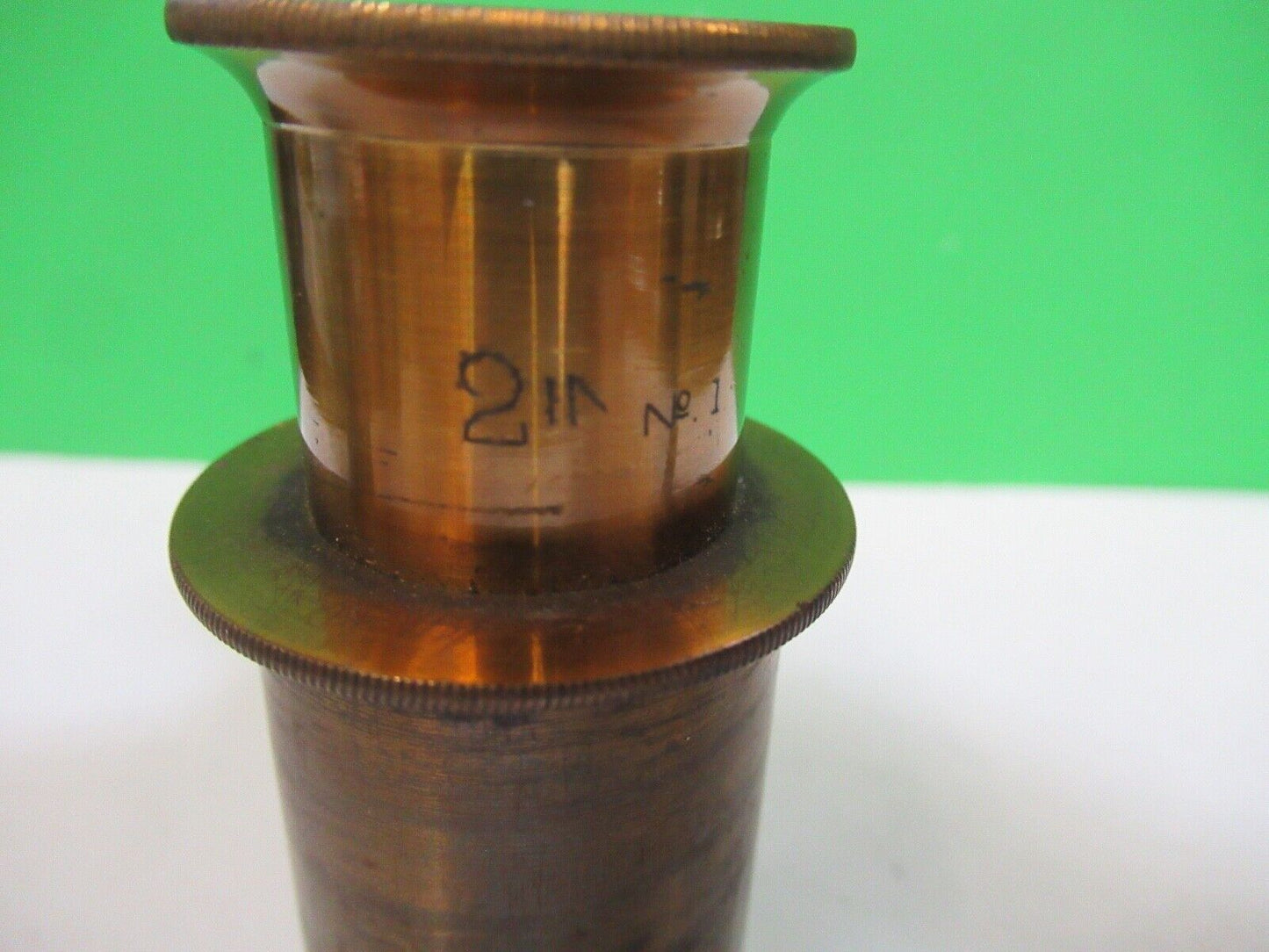 ANTIQUE BRASS BAUSCH LOMB EYEPIECE RARE OPTICS MICROSCOPE PART Z1-FT-96