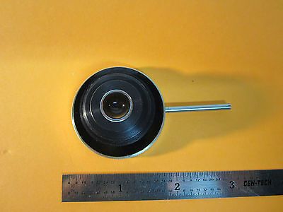 MICROSCOPE PART CONDENSER OPTICS + IRIS AS IS  BIN#24