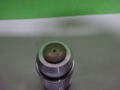 MICROSCOPE PART OBJECTIVE LEITZ WETZLAR GERMANY 100X OPTICS AS IS B#4-DT-A-3