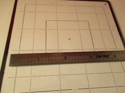 COLLECTABLE VINTAGE OPTICAL SHADOWMASK CALIBRATION OPTICS AS PICTURED &1E-B-74