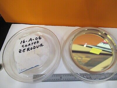 OPTICAL FLAT COATED 3" DIAMETER ZERODUR LASER OPTICS AS PICTURED &16-A-06