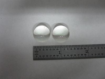 LOT 2 EA OPTICAL CONVEX CONCAVE LENSES LASER OPTICS AS IS BIN#L1-19