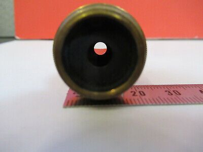 ANTIQUE BRASS LEITZ 6lg GERMANY OBJECTIVE MICROSCOPE PART AS PICTURED &87-FT-37