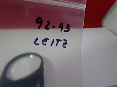 LEITZ WETZLAR GERMANY LENS ILLUMINATOR OPTICS MICROSCOPE PART AS PICTURED &92-93