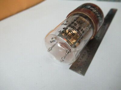 ANTIQUE BLILEY ELECTRIC GLASS PKG QUARTZ CRYSTAL 1 MHz FREQUENCY CONTROL F3-A-60