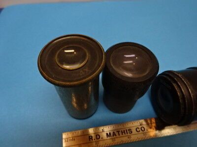 FOR PARTS LOT EYEPIECES [dirty, scratch, chips] MICROSCOPE PART AS IS #90-65