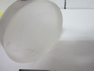 OPTICAL CONCAVE GLASS LENS ?? DULL OPPOSITE SIDE LASER OPTICS AS IS BIN#G9-B-06