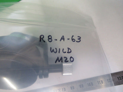 WILD SWISS M20 CONDENSER + IRIS ASSEMBLY MICROSCOPE PART AS PICTURED R8-A-63