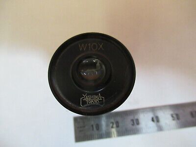 YASHIMA TOKYO JAPAN W10X EYEPIECE OPTICS MICROSCOPE PART AS PICTURED #P6-A-17