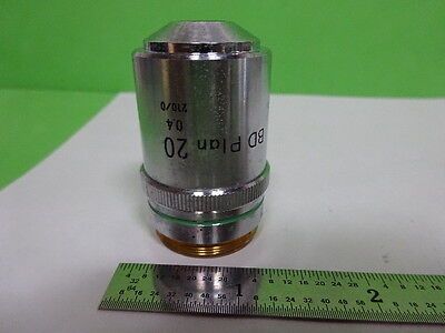 MICROSCOPE PART NIKON JAPAN BF DF  OBJECTIVE BD 20X OPTICS AS IS B#AI-07