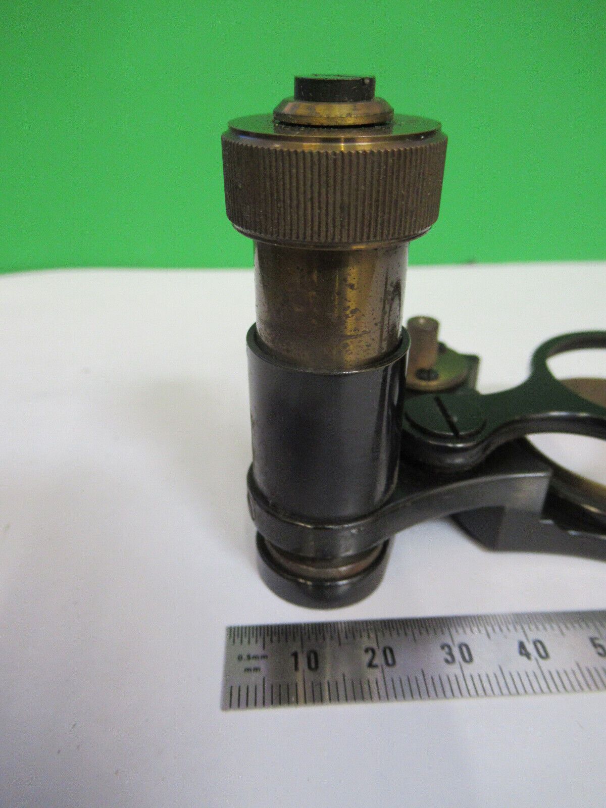 RARE CARL ZEISS JENA ANTIQUE BRASS HOLDER MICROSCOPE PART AS PICTURED #W5-B-04