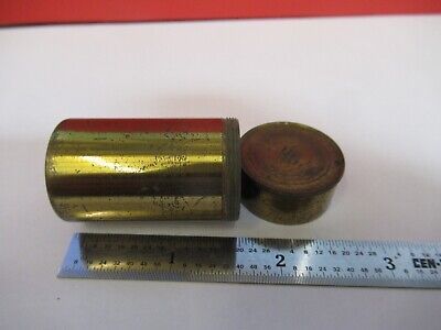 ANTIQUE BRASS HENRY CROUCH LONDON EMPTY OBJECTIVE CANISTER AS PICTURED &Q1-A-09