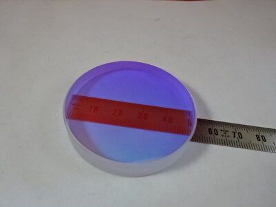 FUSED SILICA OPTICAL FLAT DICHROIC COATED FILTER OPTICS AS PICTURED #5-A-64