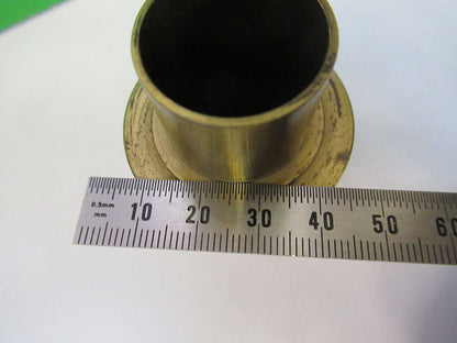 ANTIQUE BRASS EYEPIECE ADAPTER ENGLAND MICROSCOPE PART AS PICTURED &R6-A-16