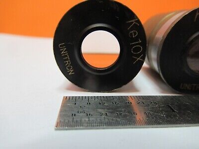 LOT UNITRON EYEPIECES Ke10X OCULAR OPTICS MICROSCOPE PART AS PICTURED &G1-A-54