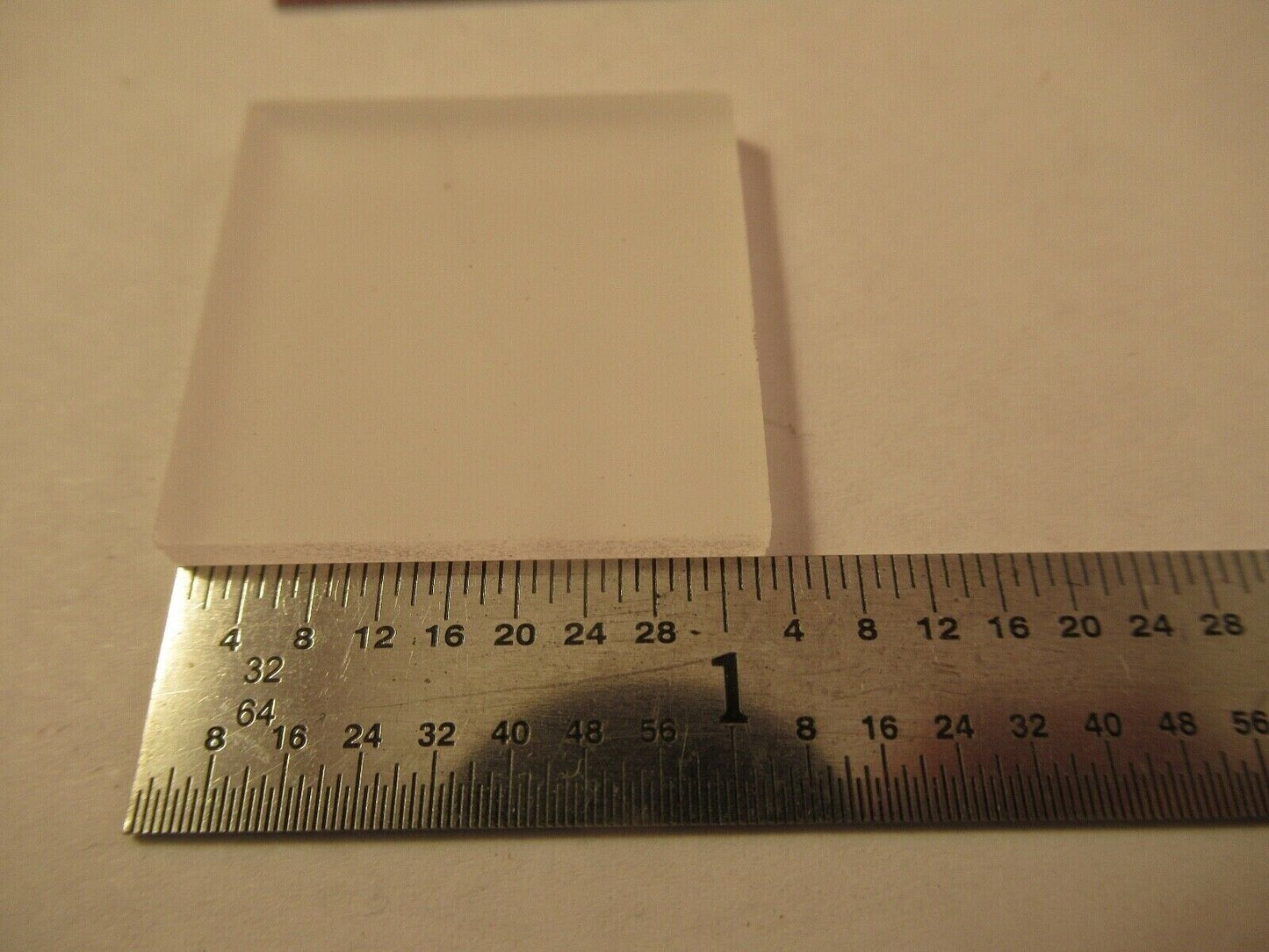 OPTICAL SQUARE PLATE FROSTED GLASS OPTICS AS PICTURED &FT-4-45B