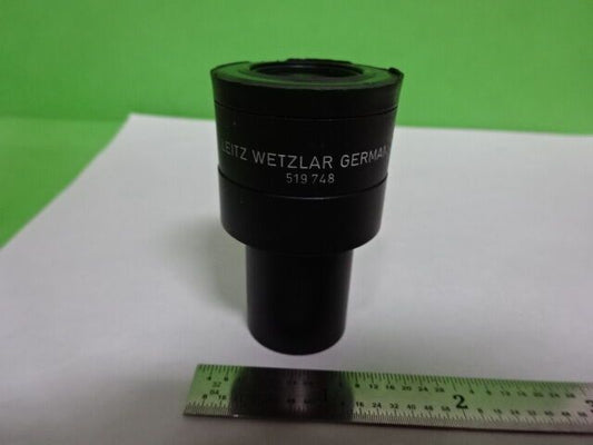 MICROSCOPE PART LEITZ GERMANY 519748 EYEPIECE 10X/18 OCULAR OPTICS AS IS #AS-29