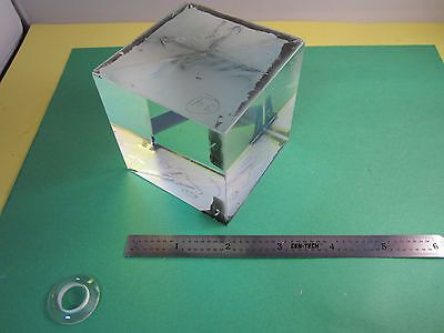 OPTICAL LARGE BEAM SPLITTER LASER OPTCS AS IS OPTICS BIN#14