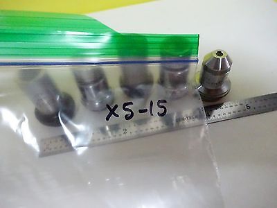 LOT MICROSCOPE PART OBJECTIVE ASSORTED OPTICS BIN#X5-15