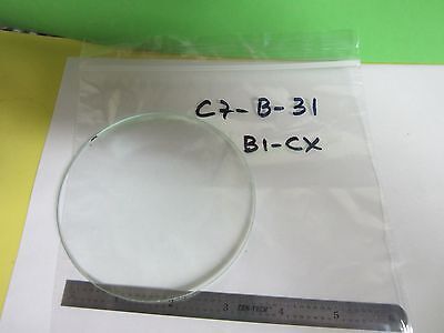 OPTICAL LARGE BI CONVEX LENS LASER OPTICS AS IS MIL SPEC  BIN#C7-B-31