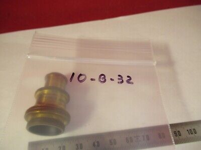 ANTIQUE BRASS OBJECTIVE BAUSCH LOMB 1/6 OPTICS MICROSCOPE AS PICTURED #10-B-32