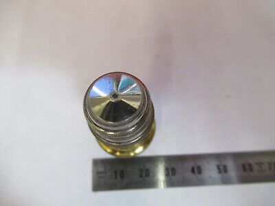 ANTIQUE BRASS OBJECTIVE 1/12 LEITZ WETZLAR MICROSCOPE PART AS PICTURED &87-FT-59