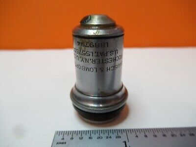 BAUSCH LOMB VINTAGE OBJECTIVE 97X OPTICS MICROSCOPE PART AS PICTURED &16-A-60