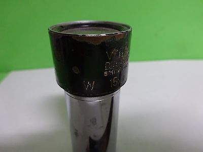 MICROSCOPE PART EYEPIECE WILD HEERBRUGG SWISS 15xK OPTICS AS IS BIN#Y7-H-23