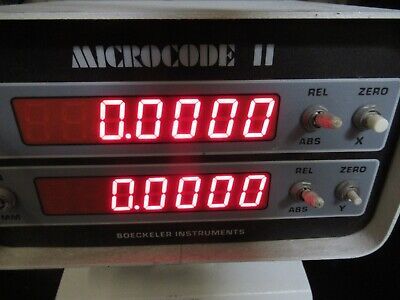 BOECKELER MODEL 2-MT DISPLAY READER OPTICS POSITIONING AS PICTURED &TD-3