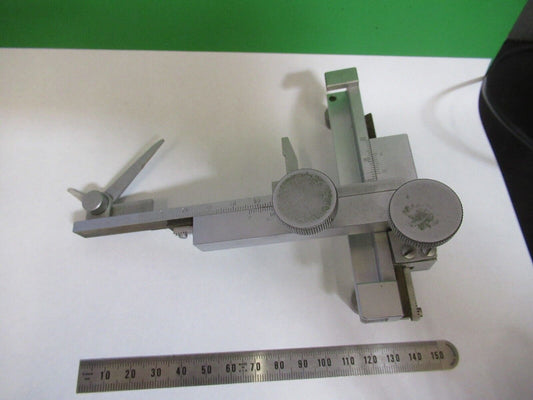 MADE in GERMANY CLIPS ATTACHMENT STAGE XY MICROSCOPE PART AS PICTURED Q7-B-23