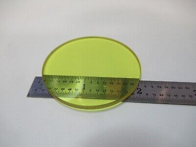 OPTICAL YELLOW GLASS FILTER OPTICS AS PICTURED &W2-B-16