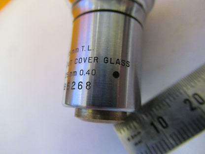 BAUSCH LOMB OBJECTIVE 10.25mm tubus 215mm MICROSCOPE PART AS PICTURED &F9-A-16