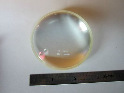 OPTICAL CONVEX LENS MADE WITH WEIRD YELLOW TINT GLASS LASER OPTICS BIN#31-05