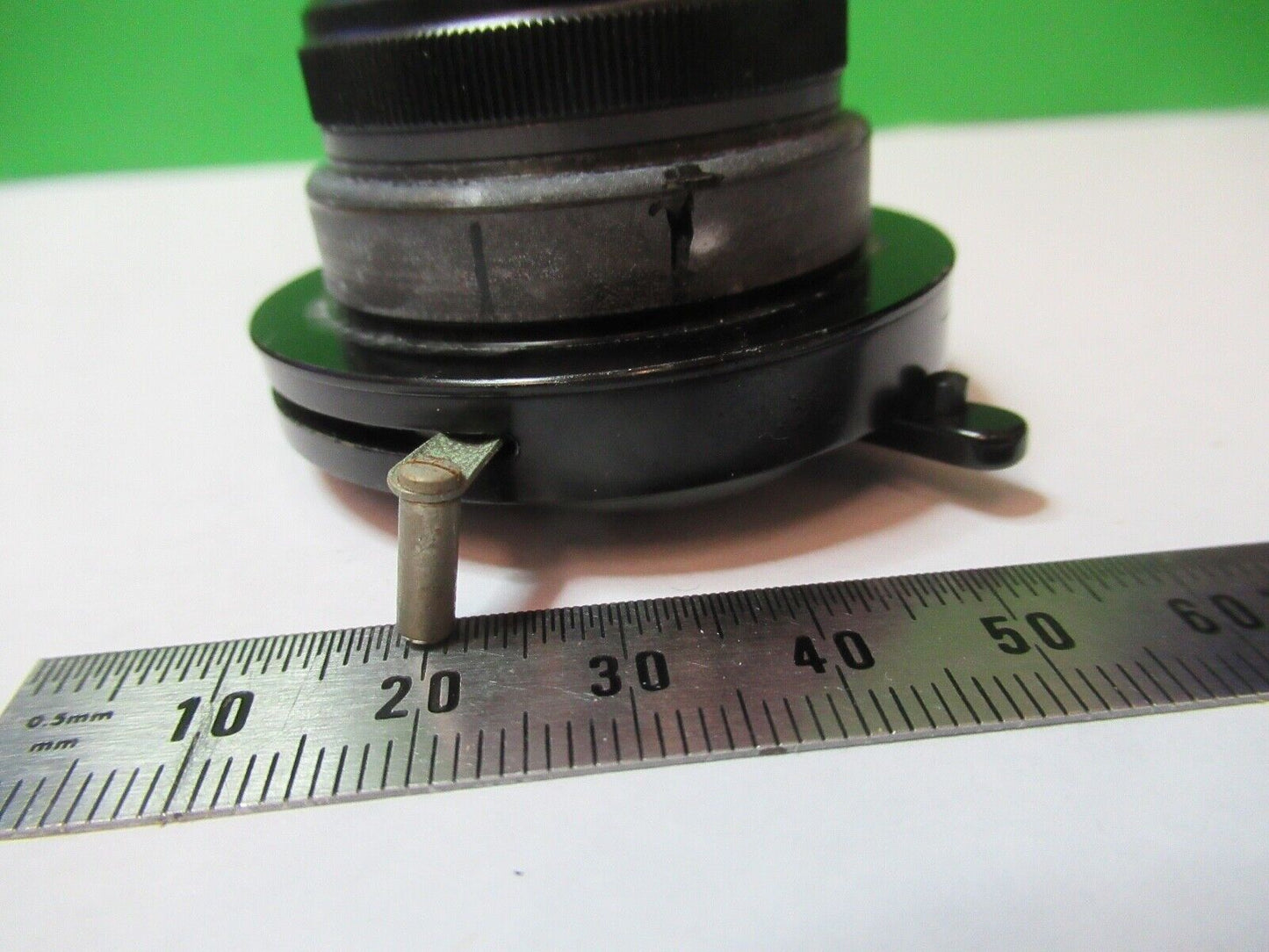 REICHERT AUSTRIA CONDENSER + IRIS OPTICS MICROSCOPE PART AS PICTURED G5-A-28