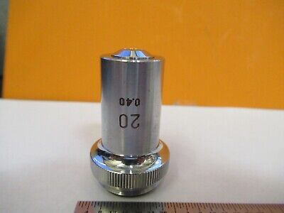 UNKNOWN MAKER OBJECTIVE 20X OPTICS MICROSCOPE PART AS PICTURED &19-B-25