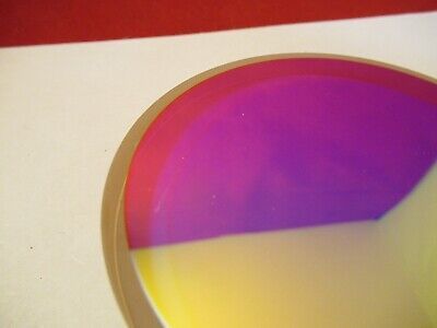 OPTICAL FLAT ZERODUR COATED 3" DIAMETER 1/10 WAVE OPTICS slight scratch &9-FT-73