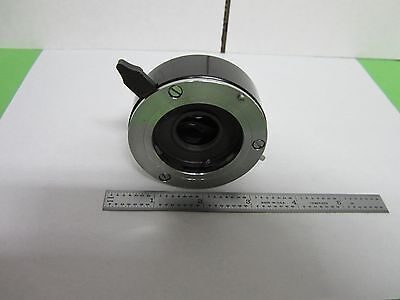 MICROSCOPE PART LEITZ ANALYZER POLARIZER LENS GERMANY OPTICS AS IS BIN#N8-04