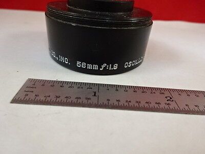 MICROSCOPE PART ILEX LENS OPTICAL OSCILLO PARAGON 56 mm OPTICS AS IS B#U8-F-14