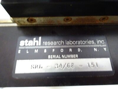 FOR PARTS MICROSCOPE STAGE MICROMETER TABLE STAHL SRL AS PICTURED AS IS #TC-1