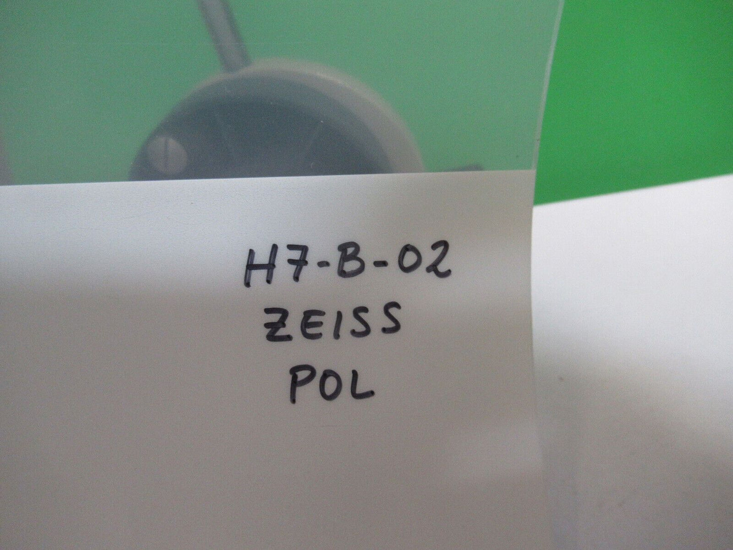 ZEISS GERMANY POL CONDENSER HOLDER POLARIZER MICROSCOPE PART AS PIC &H7-B-02